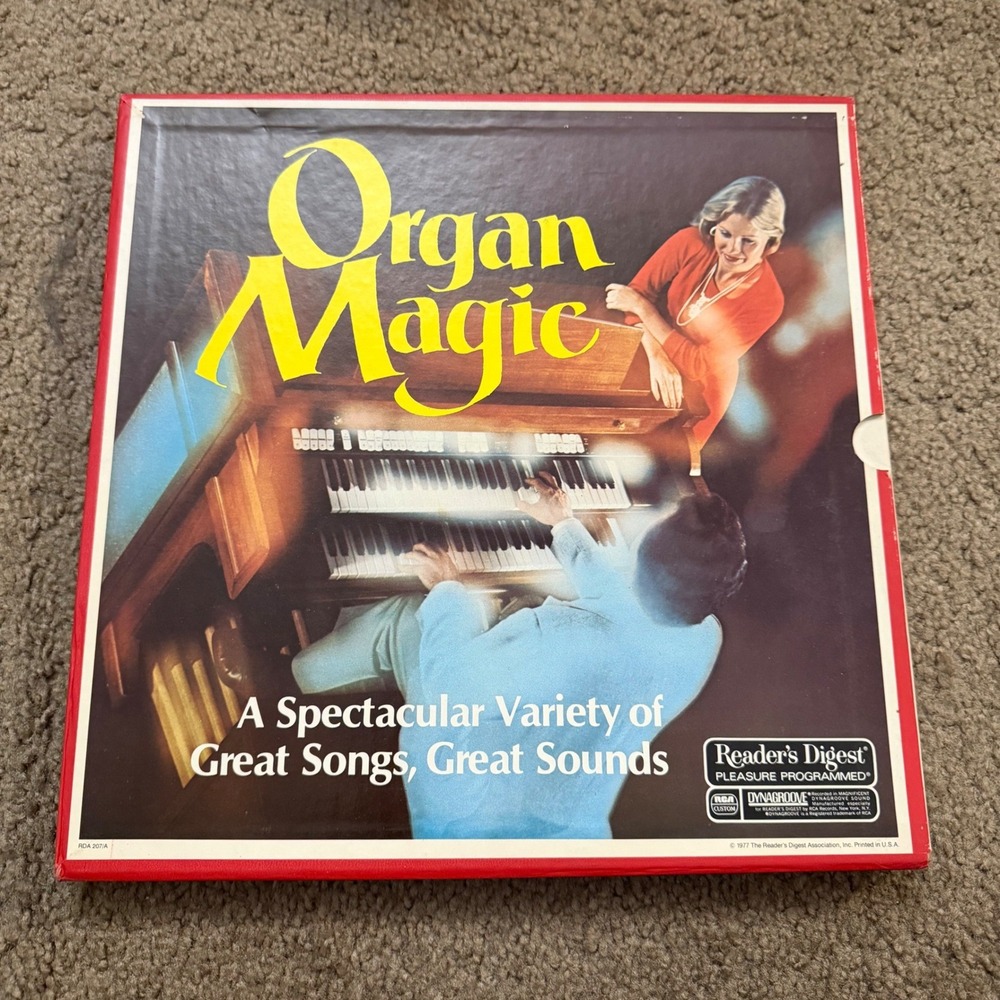 Readers‎ Digest Organ Magic 1977 Vinyl Box Set Dynagroove 6 Record Collection